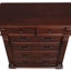 Commode 6 tiroirs Lyndon G09400-CH, cerise