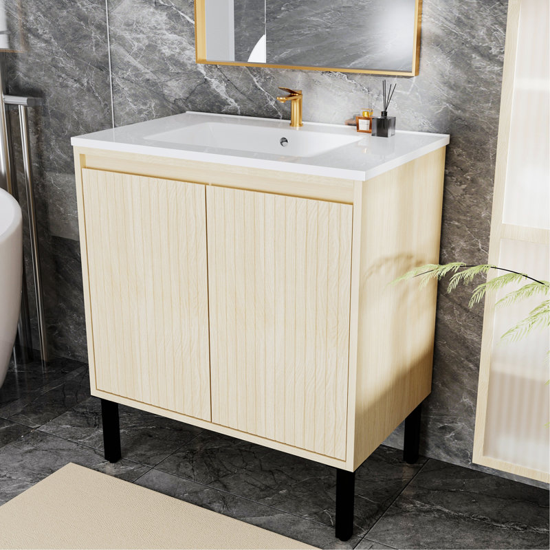 Meuble-lavabo de salle de bain sans lavabo