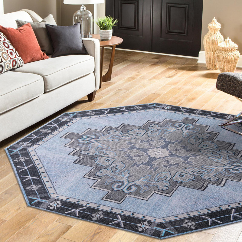Oppie Oriental Indoor Rug, Octagon 5' x 5'