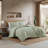 Ensemble d'édredon vert Sedona-98357573