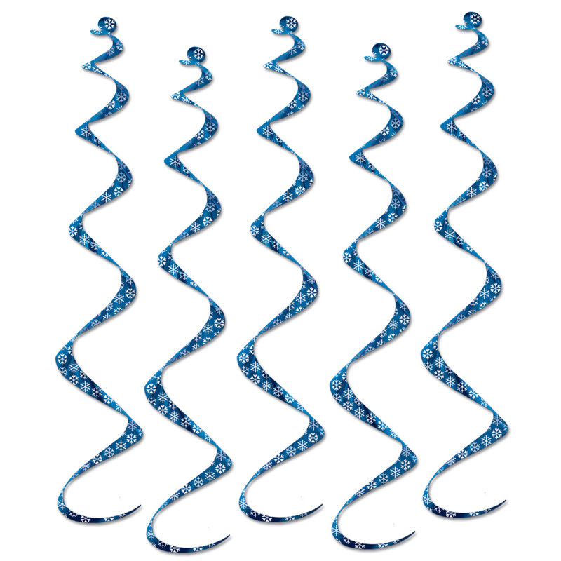Décoration suspendue whirl en flocon de neige imprimé flocon de neige