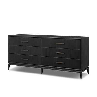 Jake 6 Drawer Dresser-Oak Veneer