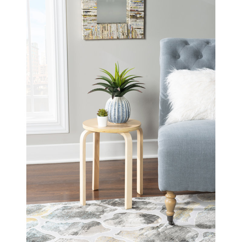 Chu Utility Wooden Stacking Stool, Natural