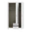 Econobox 3 Door Wardrobe with 2 Drawers in White, 120 cm