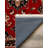 Guria Red/Brown/Black Oriental Vintage Look Machine Printed Cotton Chenille Area Rug-1365295601