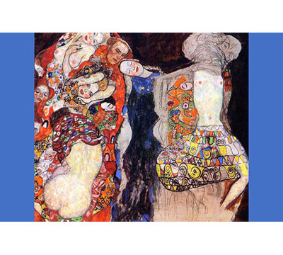 Reproduction d’art sur toile ornés de gustav klimt