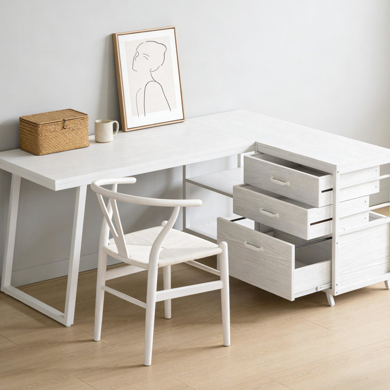 L-Shaped Drafting Table