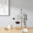 Silver Vintage Siphon Coffee Maker, Glass & Stainless Steel Balance Brewer for Coffee & Tea