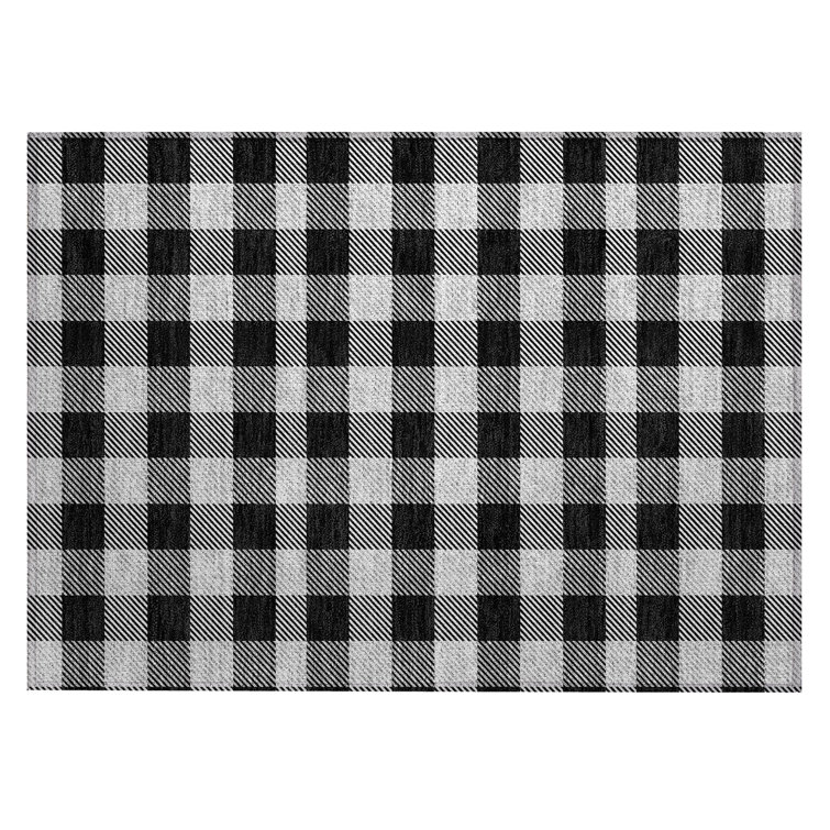 Colzie Plaid Indoor / Outdoor Rug
