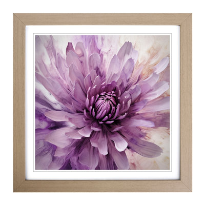 Lavender Flower Abstract - Framed Print
