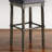 Wood Upholstered Bar Stools, Set Of 2, Grey