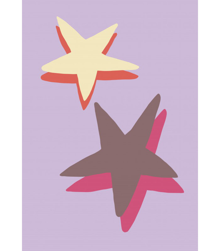 Star, Lilac, 76.2 cm H x 50.8 cm W