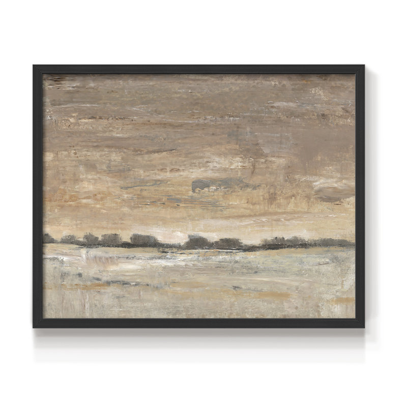 Tôt le soir, lumière I - impression encadrée - réarmable, H 11 po x l 14 po, Noir, noir, noir, noir