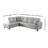Delacourt 103.5" Wide Faux Leather Sofa & Chaise-1389271674