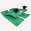 Protecteur de seau de tracteur, protecteur de bord de ski 2 pièces, protecteur de dérapage de gazon long de 12 po, largeur de 4,5 po, accessoire de seau en acier robuste pour l'enlèvement des feuilles de neige, épandage de gravier, vert