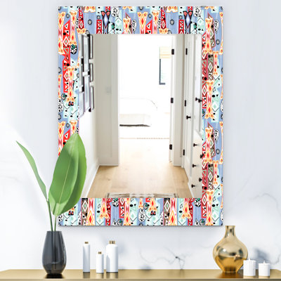 Miroir mural abstrait pour salle de bain