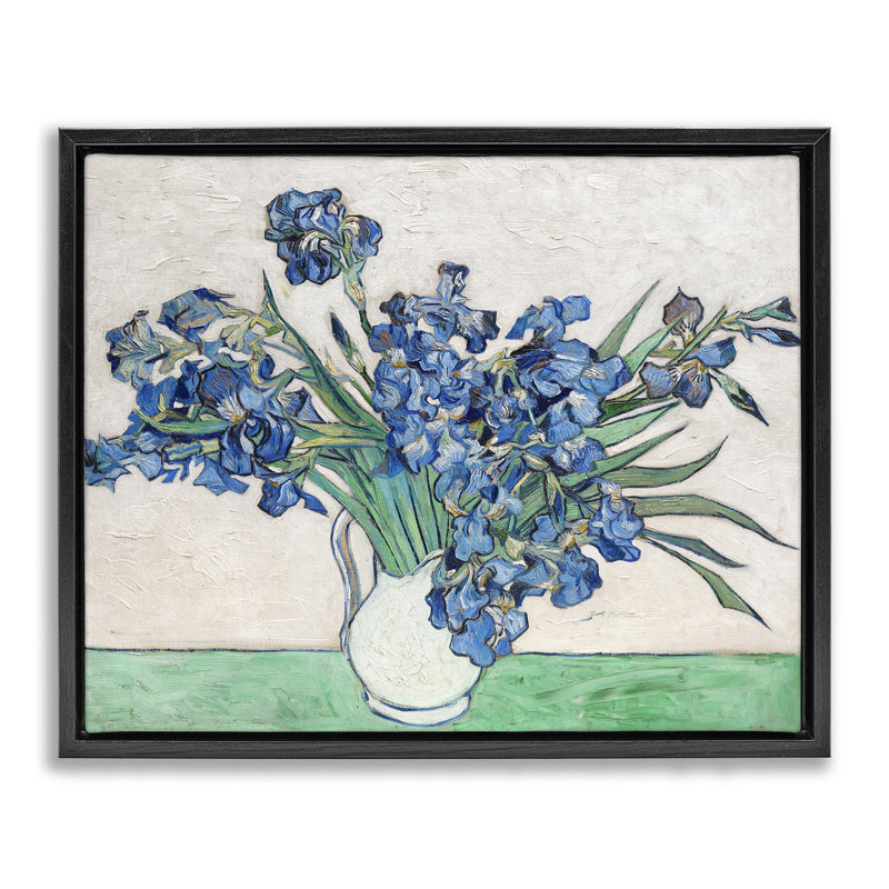 Cadre flottant Expressionist Iris, Noir, H 17 po x l 21 po