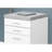 File Cabinet, Rolling Mobile, Storage Drawers, Printer Stand, Office, Work, White And Grey Cement Laminate, Contemporary, Modern