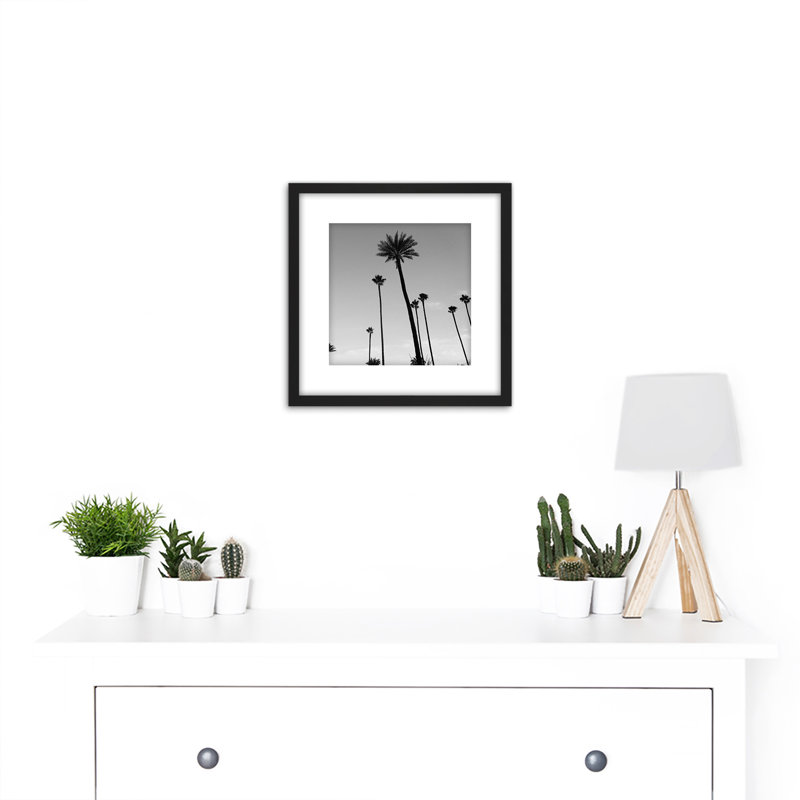 Nimmee Palm Trees Seville Spain Silhouette - Single Picture Frame Print