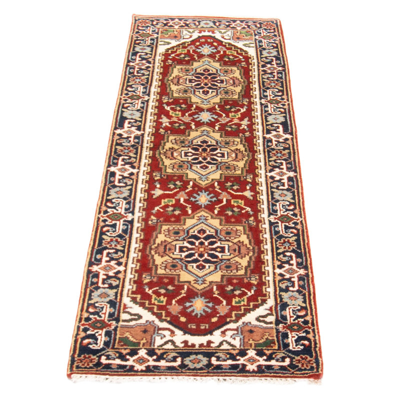 Tapis de couloir unique en laine noué à la main 2 pi 6 po x 7 pi 9 po nouvel âge Teaerra