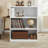 White Sturdy 3-Tier Bookcase, 2 Adjustable Shelves & 1 Fixed Shelf-717661360