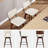 Della 26" Mid-Century Modern Linen Upholstered Swivel Counter Stools with Curved  Seat and Back-625485970