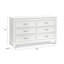 Darlington 55.5'' Wide 6 Drawer Double Dresser