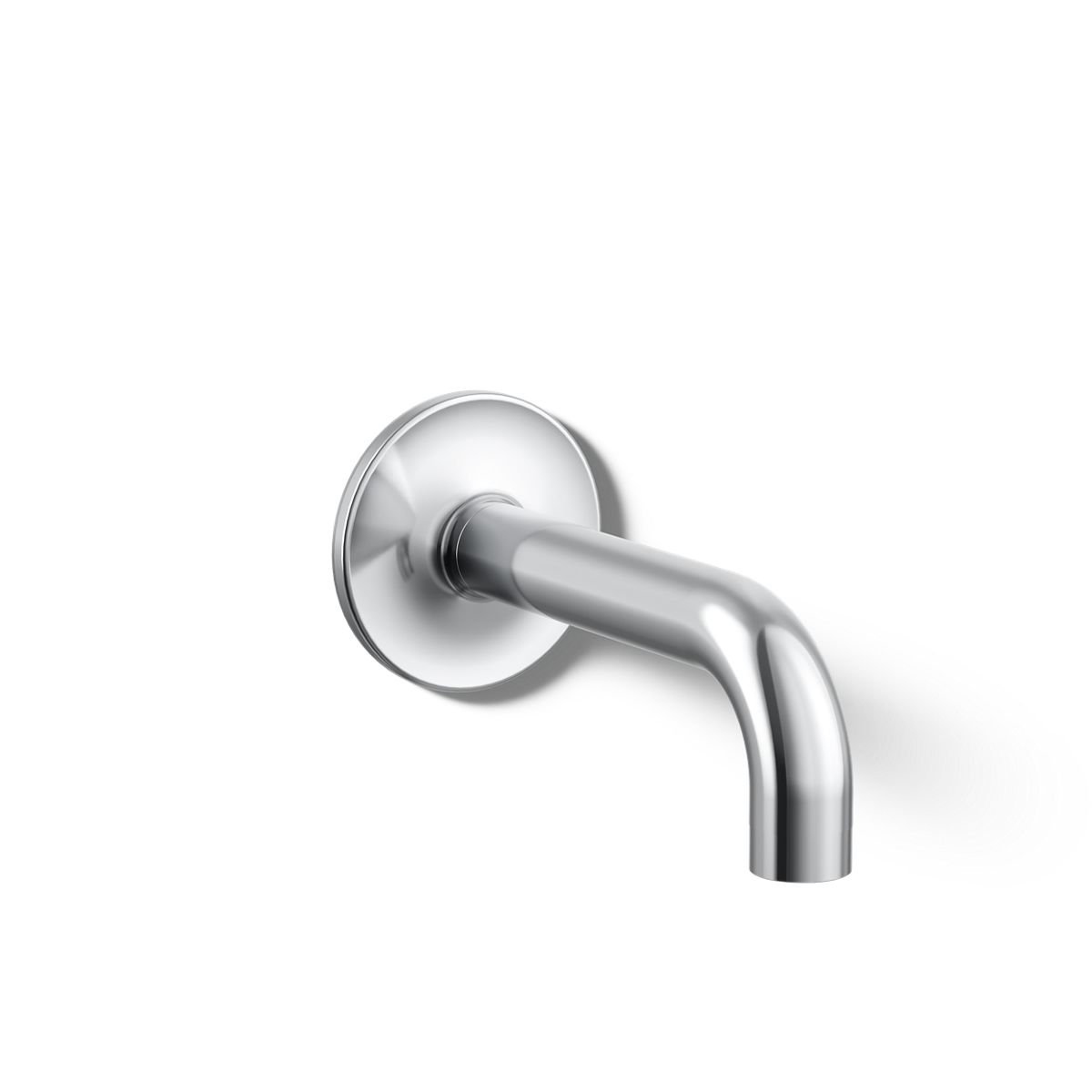 Purist Wall-Mounted Tub Spout, Polished Chrome