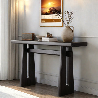 Elegant Console Table With Geometric Silhouette