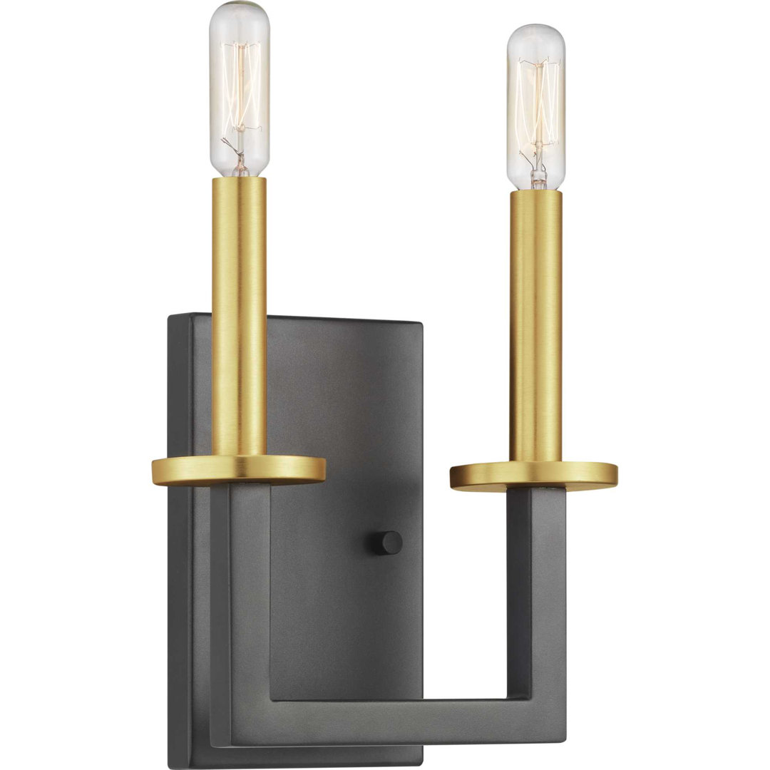 Gaia Steel Armed Sconce 17 Stories