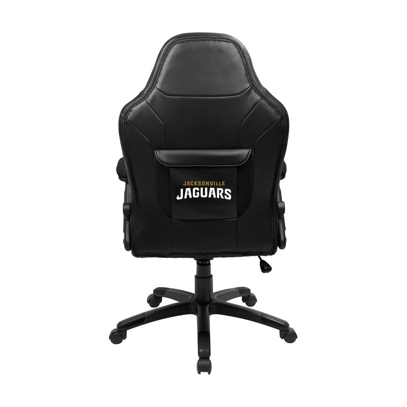 NFL Oversized Gaming Chair, Black/Black and Jacksonville Jaguarsand