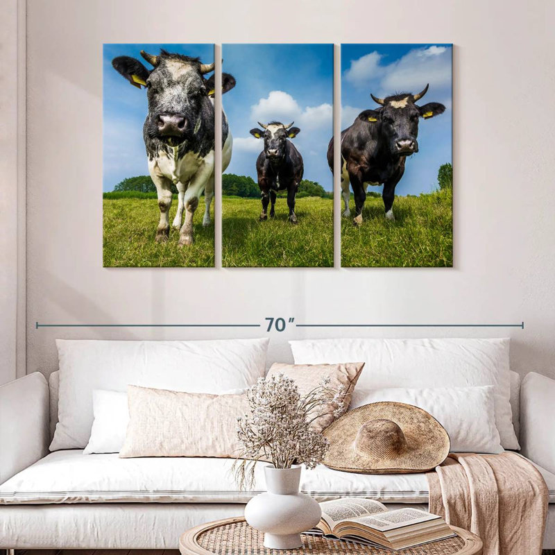 Brampt Cow Gang, 32" H x 50" W