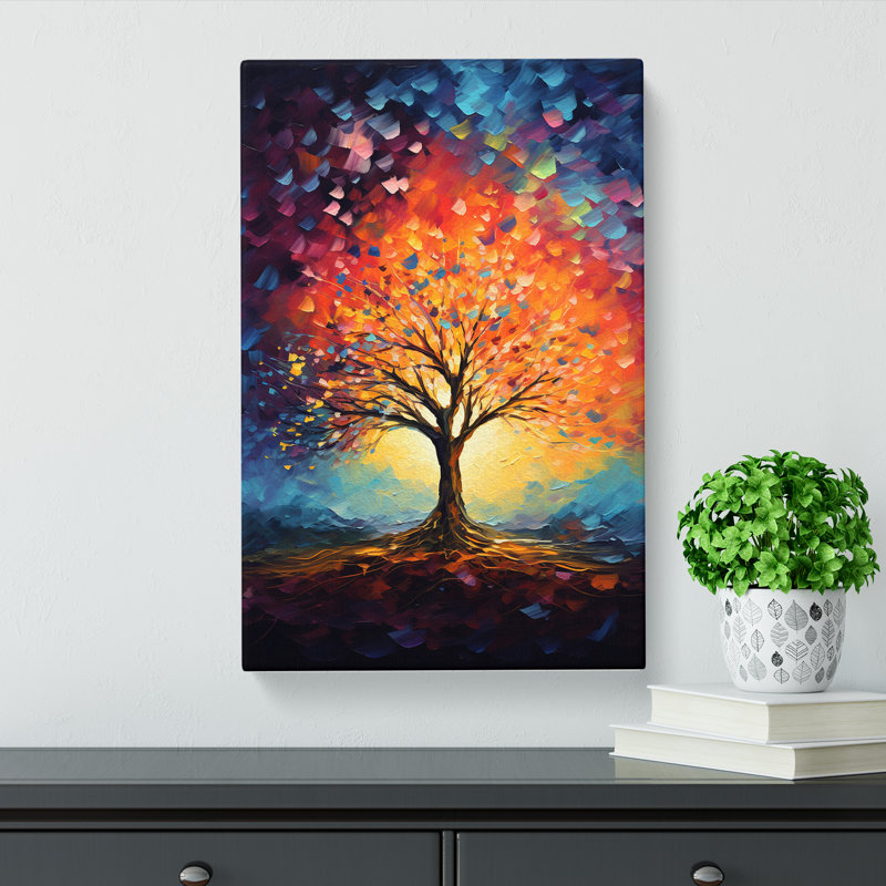 Tree Impressionism No.2 - Print, 50cm H x 35cm W x 3cm D
