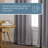 TOWN & COUNTRY BASICS SELENA Solid Linen Texture Indoor Curtains 2-Pack -105509931-105509937