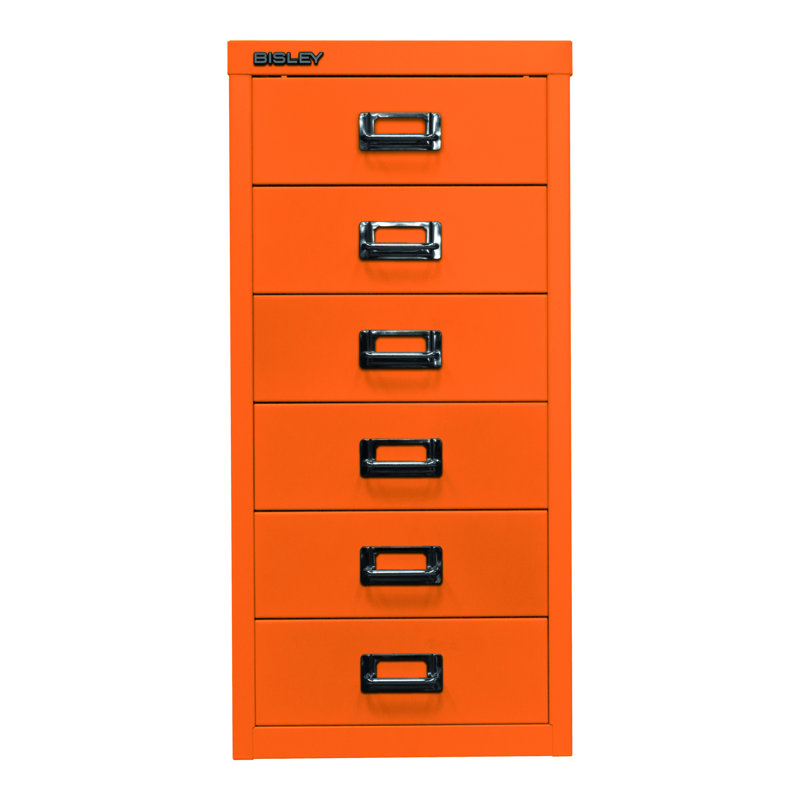 29er 27.9cm Wide 6 -Drawer File Cabinet, Orange