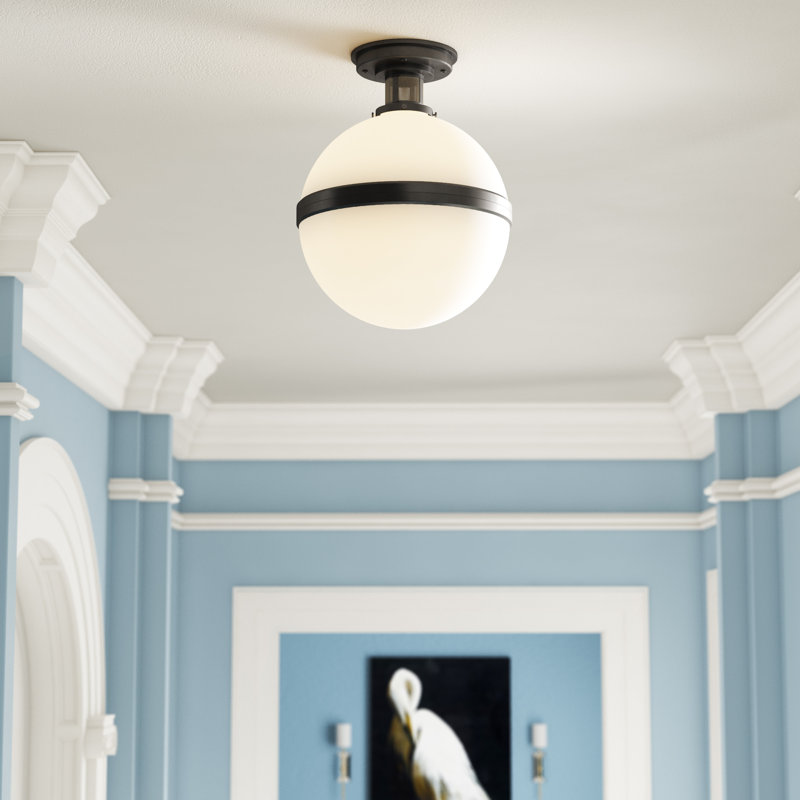 Ralph Lauren McCarren 1 Light Flush Mount, Bronze