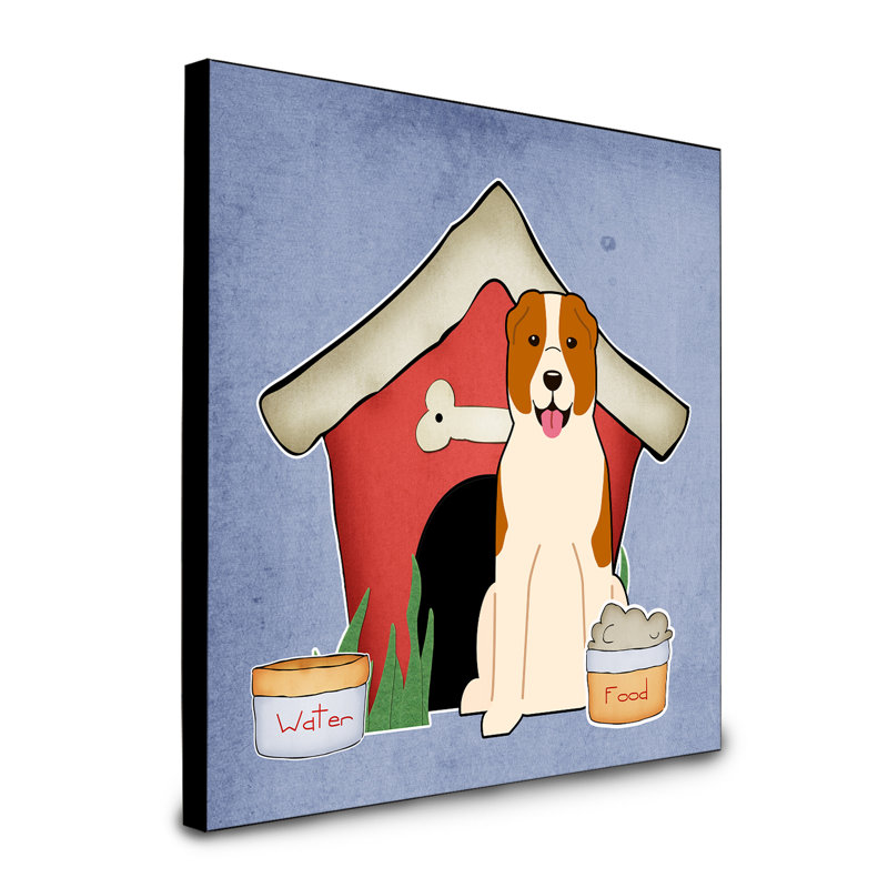 Panneau mural d’art collection dog house Scarvinia, Berger d'Asie Centrale