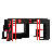 L-Shaped Wooden Gaming Bed Frame With RGB LED Lights-1225757654