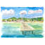 Coastal View Of Tropical Village Anse Darley In Martinique Print by Martina Bleichner-71199773-132466731