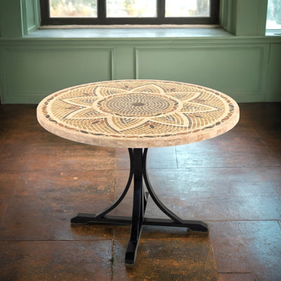 Johari Round Marble Dining Table
