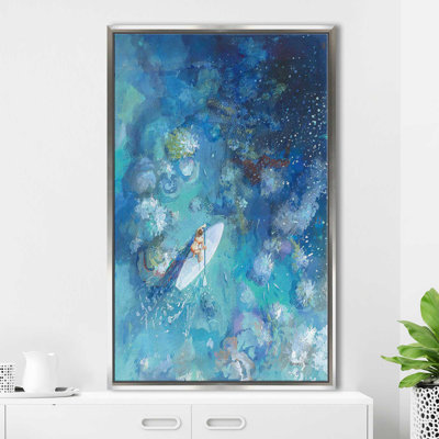 " Paddle Board Exploring I (Vertical) " by Danhui Nai
