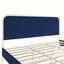 Base de lit plateforme avec tête de lit tapissier Tallulah, bleu marine-1698226209
