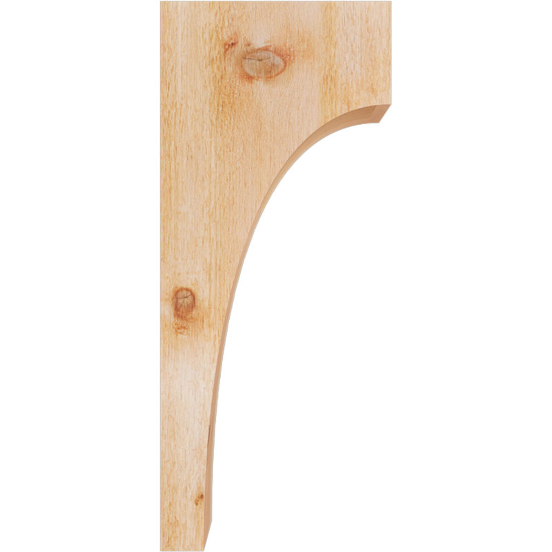 Huntington Corbel, H 28 po x l 4 po x P 12 po, Sciage brut, Cèdre rouge