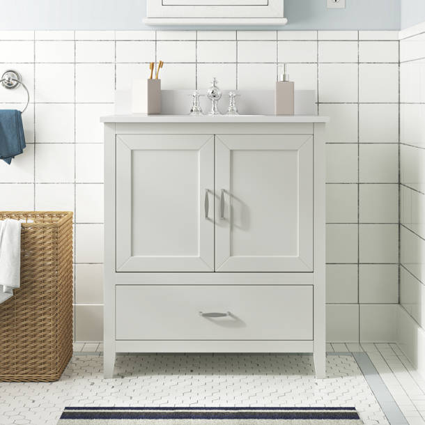 Andover Mills™ Ahner 35.88'' Free Standing Single Bathroom Vanity with ...