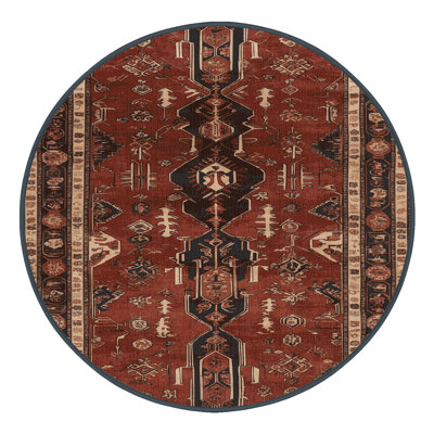 Machine Washable Persian Black Area Rug