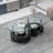 Patrizi Oval Glass Top Coffee Table-1826070931