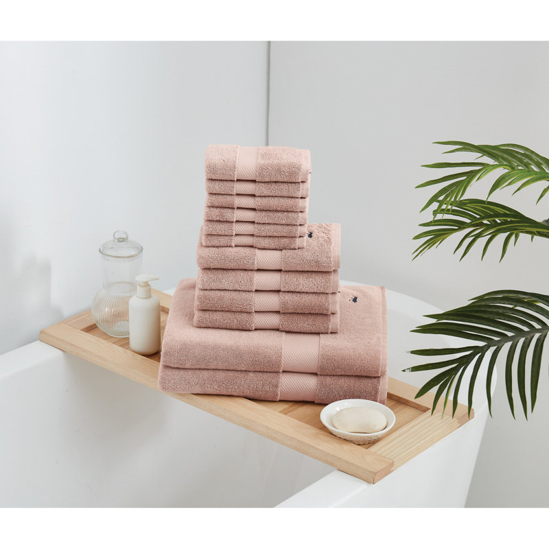Royal Turkish Cotton 4 Pack Hand Towel, Blush