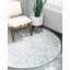 Tapis bleu clair / ivoire Teadora-611344607