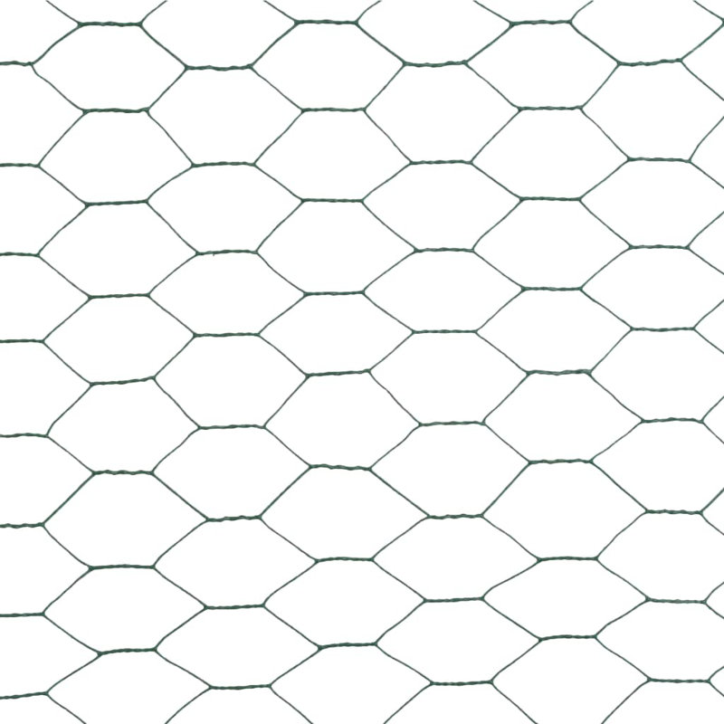Lippa 119.9896cm H x 140.0048cm W Green Plastic Wire/Mesh Fence