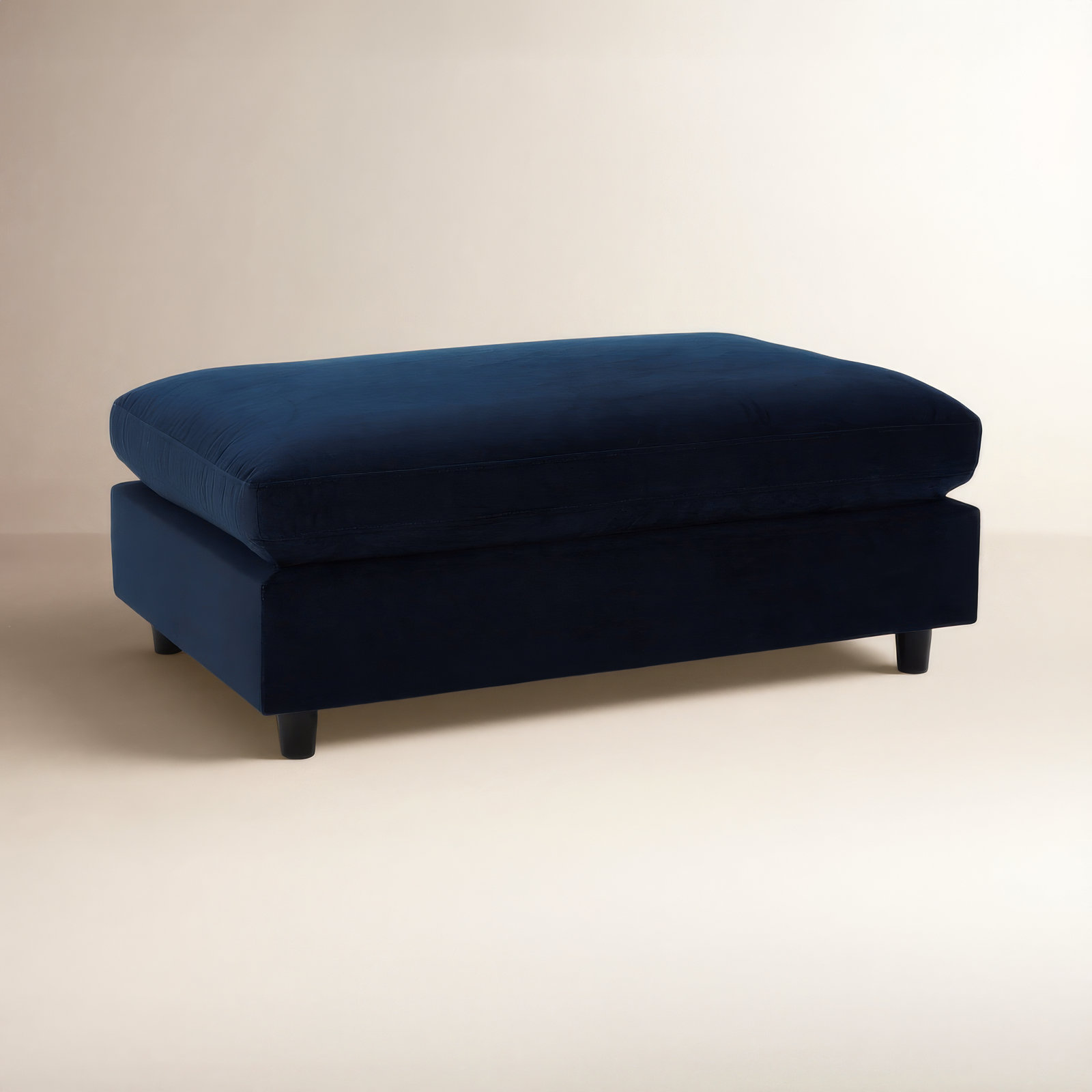 Fleetwood 45" Ottoman, Indigo Haven Performance Micro Fleece